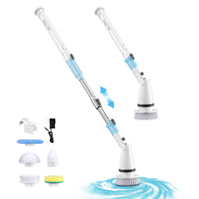 Load image into Gallery viewer, TASVAC Electric Spin Scrubber, Cordless Cleaning Brush with 5 Replaceable Heads, Powerful Shower Scrubber for Bathroom Tile Floor Kitchen
