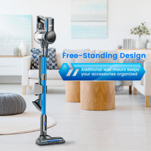 Load image into Gallery viewer, INSE Cordless Vacuum Cleaner, 26kPa Stick Vacuum with Strong Brushless Motor, 6 in 1 Lightweight Stick Cleaner for Home Hardfloor Carpet Pet Hair, 45 Min Runtime Detachable Battery S7P Blue
