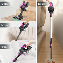 Load image into Gallery viewer, INSE Cordless Vacuum Cleaner, 6-in-1 Rechargeable Stick Vacuum with 2200 mAh Battery Red
