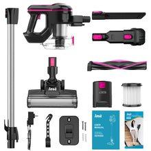 Load image into Gallery viewer, INSE Cordless Vacuum Cleaner, 6-in-1 Rechargeable Stick Vacuum with 2200 mAh Battery Red
