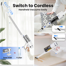 Load image into Gallery viewer, INSE Vacuum Cleaner, 30000Pa Cordless Stick Vacuum for Carpet Hardfloors Pet Hair, V120

