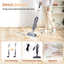 Load image into Gallery viewer, INSE Steam Mop with Rotating Pads, 10 in 1 Scrubbing Steam Vacmop for Kitchen, Hardwood Floor, Marble Floor
