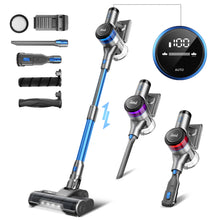 Load image into Gallery viewer, INSE Cordless Vacuum Cleaner, 55min Max Runtime, 400W/30Kpa Rechargeable Stick Vacuum with LED Display, 4 Suction Modes with Smart Adjustment Handheld Vacuum Cordless for Carpet Floor Pet Hair
