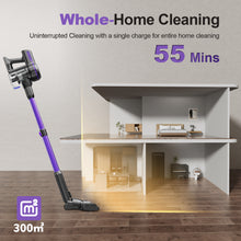 Load image into Gallery viewer, INSE 45kPa Cordless Vacuum Cleaner with Brushless Motor, 6 in 1 Stick Vacuum Lightweight for Hard Floor Carpet Pet Hair, S7P Purple
