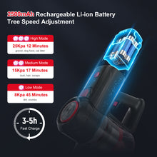 Load image into Gallery viewer, Cordless Stick Vacuum Cleaner, 28Kpa 2500mAh Rechargeable Battery Vacuum, 8-in-1 Handheld Lightweight Hardwood Floor Carpet Vacuum for Pet Hair, Up to 60min Runtime Red, V20
