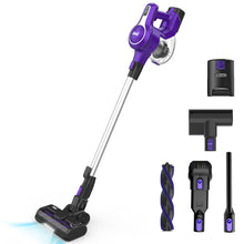 Load image into Gallery viewer, INSE Cordless Vacuum Cleaner, 30kPa 300W Powerful Suction Stick Vacuum Cleaner up to 45min Runtime, Rechargeable Battery Vacuum, 8-in-1 Lightweight Vacuum for Carpet Hard Floor Pet Hair, Purple
