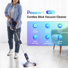 Load image into Gallery viewer, Poweart Cordless Vacuum Cleaner, 6-in-1 Multifunction Vacuum, Quiet Stick Vacuum Cleaners for Home Pet Hair
