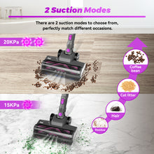 Load image into Gallery viewer, INSE Cordless Vacuum Cleaner, 6-in-1 Stick Vacuum 20kPa Lightweight for Hard Floor Carpet Pet Hair N370 Purple
