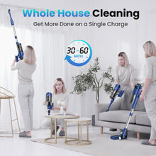 Load image into Gallery viewer, INSE Lightweight Cordless Vacuum with 30Kpa Powerful Suction &amp; 60 Mins Runtime, Stick Vacuum for Carpet, Tile, Pet Hair, Hardwood Floors
