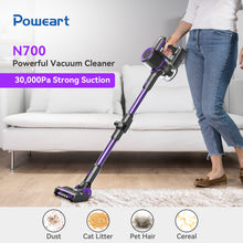 Load image into Gallery viewer, Poweart Cordless Vacuum Cleaners for Home, 30Kpa Powerful Vacuum Cleaner, 60 Mins Runtime, 8 in 1 Stick Vacuum Cleaner

