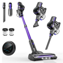 Load image into Gallery viewer, INSE 45kPa Cordless Vacuum Cleaner with Brushless Motor, 6 in 1 Stick Vacuum Lightweight for Hard Floor Carpet Pet Hair, S7P Purple
