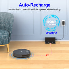 Load image into Gallery viewer, INSE Robot Vacuum Cleaner with 2200Pa, Self-Charging, Tangle-free, 100 Min Runtime, Anti-Collision Anti-Fall E3 PLUS
