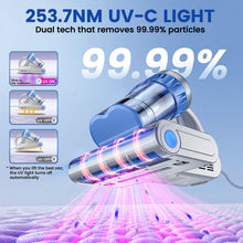 Load image into Gallery viewer, INSE Handheld Vacuum, 253.7nm UV-C Light Bed Vac Cleaner with HEPA Filter for Mattress Sofa Cirb Bed
