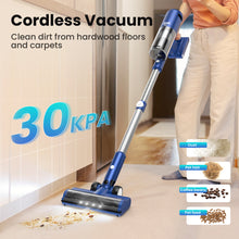 Load image into Gallery viewer, INSE Lightweight Cordless Vacuum with 30Kpa Powerful Suction &amp; 60 Mins Runtime, Stick Vacuum for Carpet, Tile, Pet Hair, Hardwood Floors
