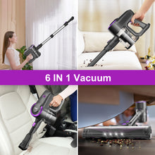 Load image into Gallery viewer, INSE Cordless Vacuum Cleaner, 6 in 1 Ultra-Lightweight Stick Vacuum, Powerful Stick Vacuum for Hard Floor Carpet Pet Hair Home, N370
