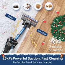 Load image into Gallery viewer, INSE Cordless Vacuum Cleaner,6 in 1 Powerful Stick Handheld Vacuum,25Kpa Vacuum Cleaner,45min Runtime,Lightweight Cordless Stick Vacuum for Hard Floor Carpet Pet Hair
