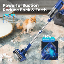 Load image into Gallery viewer, INSE Lightweight Cordless Vacuum with 30Kpa Powerful Suction &amp; 60 Mins Runtime, Stick Vacuum for Carpet, Tile, Pet Hair, Hardwood Floors
