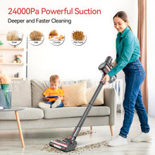 Load image into Gallery viewer, YOMA S18 Cordless Vacuum Cleaner, 8 in 1 Lightweight Stick Vacuum with Detachable Battery, 26Kpa Powerful Suction Vacuum Cleaner for Home Carpet Hard Floor Pet Hair
