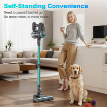 Load image into Gallery viewer, INSE Cordless Vacuum Cleaner,Ultra-Lightweight,LED Headlights,Removable Handheld Vacuum for Pet Hair Carpet Hardfloors,N3P Green
