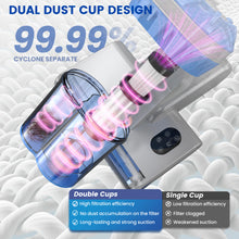 Load image into Gallery viewer, INSE Handheld Vacuum, 253.7nm UV-C Light Bed Vac Cleaner with HEPA Filter for Mattress Sofa Cirb Bed
