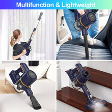 Load image into Gallery viewer, Poweart Cordless Vacuum Cleaner, 6-in-1 Multifunction Vacuum, Quiet Stick Vacuum Cleaners for Home Pet Hair
