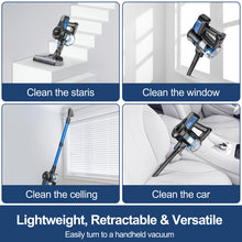 Load image into Gallery viewer, INSE Cordless Vacuum Cleaner,6 in 1 Powerful Stick Handheld Vacuum,25Kpa Vacuum Cleaner,45min Runtime,Lightweight Cordless Stick Vacuum for Hard Floor Carpet Pet Hair
