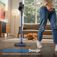 Load image into Gallery viewer, INSE 45kPa Cordless Vacuum Cleaner with Brushless Motor, 6 in 1 Stick Vacuum Lightweight for Hard Floor Carpet Pet Hair, S7P Blue
