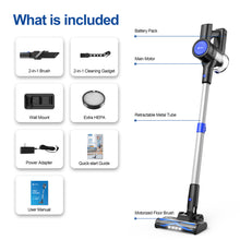 Load image into Gallery viewer, UMLo Cordless Vacuum Cleaner, 25Kpa Powerful Stick Vacuum with Brushless Motor, 45mins Runtime, 6-in-1 Lightweight Rechargeable Handheld Vacuum Cleaners for Home Carpet Hard Floor Pet Hair
