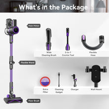Load image into Gallery viewer, Poweart Cordless Vacuum Cleaners for Home, 30Kpa Powerful Vacuum Cleaner, 60 Mins Runtime, 8 in 1 Stick Vacuum Cleaner
