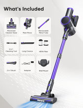 Load image into Gallery viewer, YOMA Cordless Vacuum Cleaner, 6-in-1 Rechargeable Stick Vacuum, 45mins Max Runtime, Lightweight 2200mAh Battery Powerful Vacuum Cleaner for Home Hard Floor Pet Hair-N12
