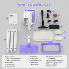 Load image into Gallery viewer, INSE Steam Mop,All-in-One Scrubbing and Sanitizing Detachable Floor Steamer,11 Accessories for Upholstery,Carpet &amp; Furniture

