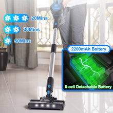 Load image into Gallery viewer, TASVAC S8 Cordless Vacuum Cleaner - Blue
